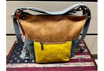 Borsa Zaino vera pelle Multicolore LF