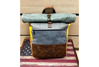 Zaino pelle invecchiata Multicolore LF