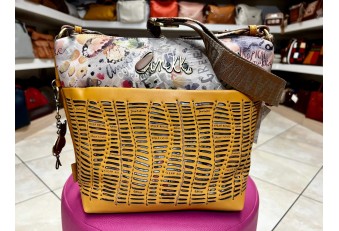 Borsa a tracolla Natura Pachamama ocra