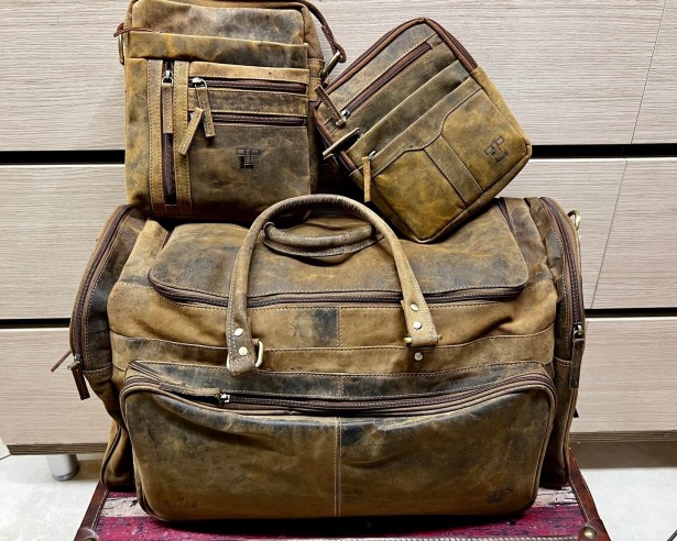 Borsa da viaggio pelle Vintage LT